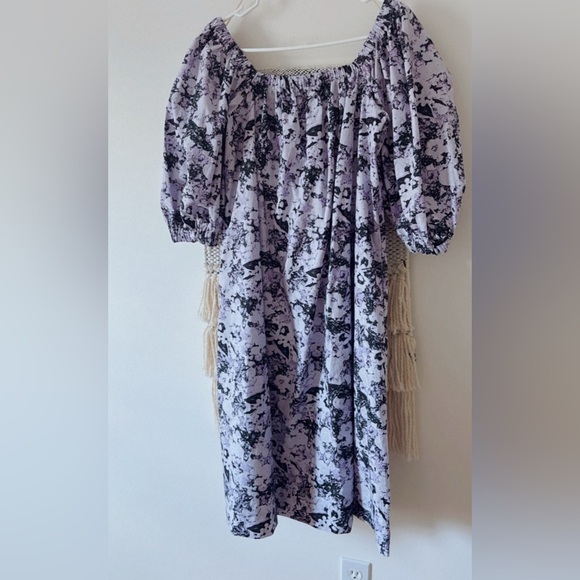 Remain Birger Christensen Una Organic Cotton Poplin Midi Dress Puff Sleeves - Picture 4 of 6